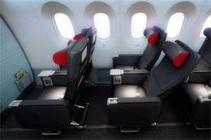 Air Canada premium economy class seats