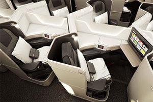Air Canada executive class aka business class for long-haul flights
